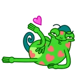 Chameleo whatsapp stickers