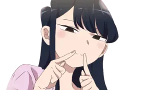 🙂 Komi Shouko Komi Can't Communicate Anime, Komi Can't Communicate, Komi Shouko, linda, petulante, chica anime telegram sticker