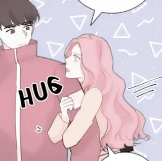 🍢 HUG przytulanie, uczucie, miłość, związek, para, mężczyzna, kobieta telegram sticker