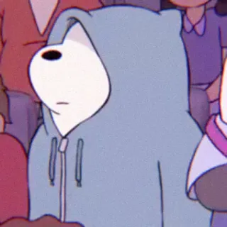 🧸 Ice Bear We Bare Bears Ice Bear, Мы обычные медведи, Мультфильм, медведь, толстовка, милый whatsapp sticker