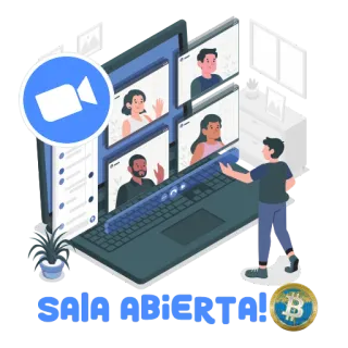 🔍 SNA ABIERTA! Zoom, 会议, 视频通话, 屏幕, 在线, 公开通话 telegram sticker