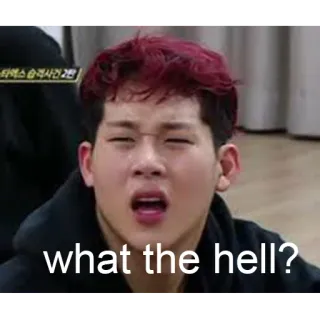 😟 what the hell? Meme, Expression, Choqué, Confus, Question, Drôle, Kpop telegram sticker
