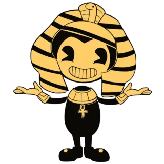 🤷‍♂️ desenho animado, personagem, egípcio, cobra, chapéu, flexível telegram sticker