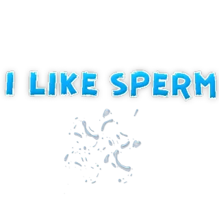 💦 I LIKE SPERM telegram sticker