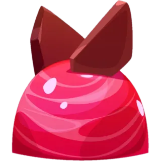 🍬 doce, guloseimas, vermelho, comida, sobremesa, lanche telegram sticker