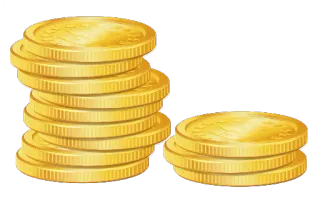 💰 koin, emas, uang, tumpukan, mata uang, kekayaan, keuangan, harta karun telegram sticker
