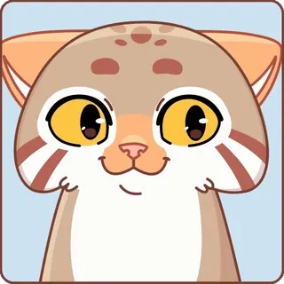 🤩 猫, かわいい, 動物, ステッカー, 漫画, イラスト telegram sticker