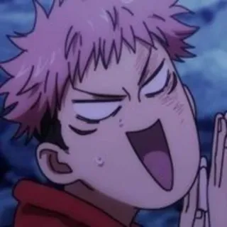 🥠 Yuji Itadori Jujutsu Kaisen anime, manga, Yuji Itadori, Jujutsu Kaisen, character, animation, fanart telegram sticker