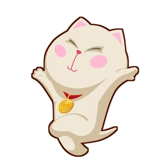 😊 cat, animal, cute, sticker, cartoon telegram sticker