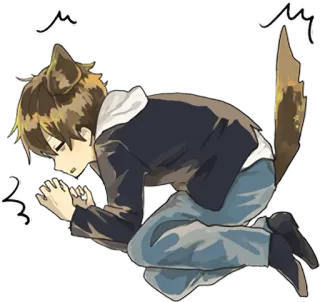 Canine boy ENG :: @line_stickers whatsapp stickers