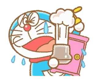 🥇 Doraemon ドラえもん, アニメ, カートゥーン, 泣く, 悲しい, かわいい, キャラクター, マンガ telegram sticker