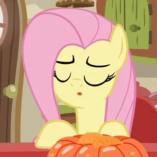 👎 Fluttershy My Little Pony poni, imut, kartun, Fluttershy, persahabatan telegram sticker