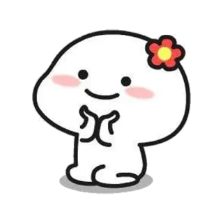👏 可爱, 花, 卡哇伊, 卡通, 表情符号 telegram sticker
