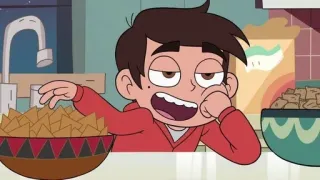 😏 Marco Diaz Star vs. the Forces of Evil cartoon, tv show, snack, boy, nachos telegram sticker
