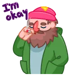 Tramp telegram stickers