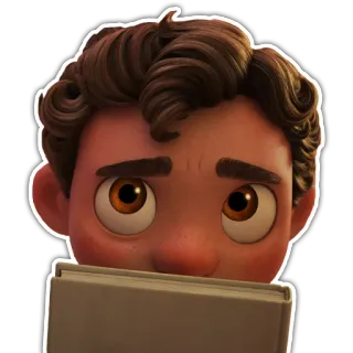 📓 Luca Paguro Luca Luca, Disney, Pixar, animiert, Figur telegram sticker