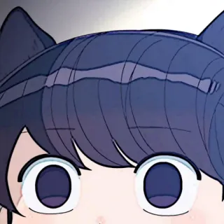 🧬 Komi Shouko Komi Can't Communicate Anime, Manga, Oreilles de chat, Timide, Mignon, Fille, Komi Can't Communicate whatsapp sticker