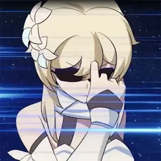 😎 middle finger, offensive, rude, gesture, anime style telegram sticker