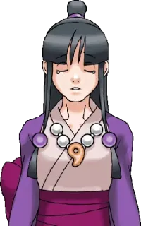 😥 Maya Fey Ace Attorney 綾里真宵, 逆転裁判, 泣く, アニメ, ゲーム telegram sticker