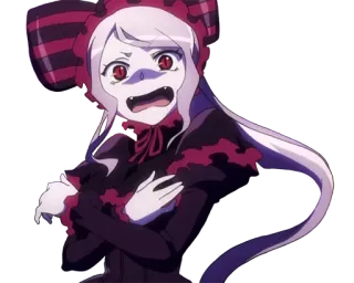 😨 Shalltear Bloodfallen Overlord Anime, Vampiro, Shalltear, Overlord telegram sticker