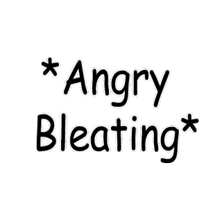 😡 *Angry Bleating* злой, блеющий, коза, животное, выражение telegram sticker