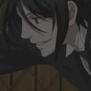 😏 Sebastian Michaelis Black Butler anime, manga, demone, maggiordomo, sebastian, black butler telegram sticker