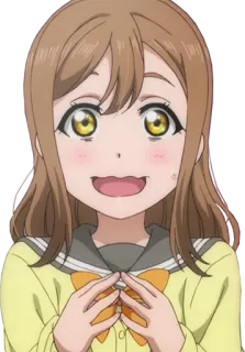 😅 Hanamaru Kunikida Love Live! Sunshine!! Anime, Carino, Ragazza, Idol Scolastica, Hanamaru Kunikida, Love Live whatsapp sticker