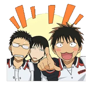 😂 Anime, Dibujos animados, Personajes, Señalando telegram sticker
