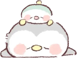 🐧 chim, chim cánh cụt, dễ thương, động vật, kawaii, phim hoạt hình telegram sticker