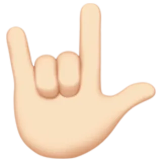 🤟 hand gesture, rock and roll, emoji, sign language, rock on telegram sticker