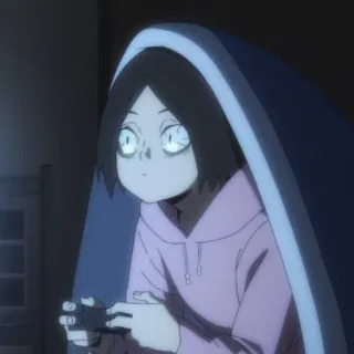 🏐 Anime, Fille, Joue, Jeu, Sweat à capuche, Intérieur telegram sticker