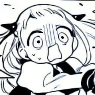 🫐 Anime, Manga, Personaggio, Espressione, Spaventato, Scioccato telegram sticker