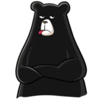 BlackBearKofi telegram stickers