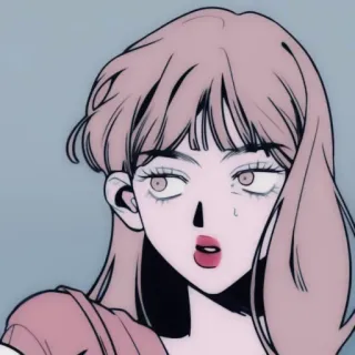 🪡 mulher, garota, anime, mangá, retrato telegram sticker