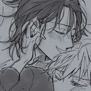 🕷 Anime, Abbraccio, Amore, Affetto, Carino telegram sticker