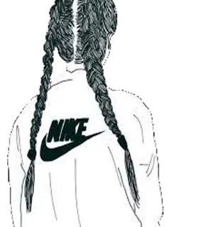 🚶 NIKE nike, jacket, braids, fashion, clothing, style whatsapp sticker