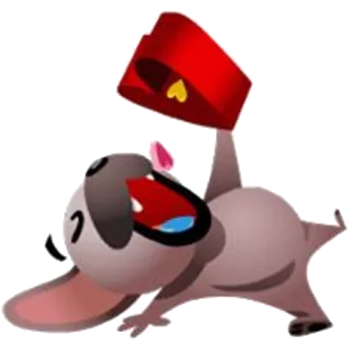 👩 cachorro, animal, desenho animado, fofo, engraçado telegram sticker