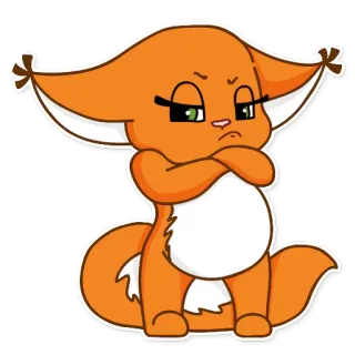 😠 cartoon, animal, squirrel, cute, orange, angry telegram sticker