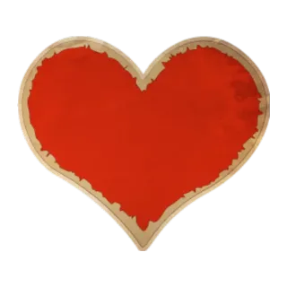 💛 coração, amor, vermelho, símbolo, forma whatsapp sticker