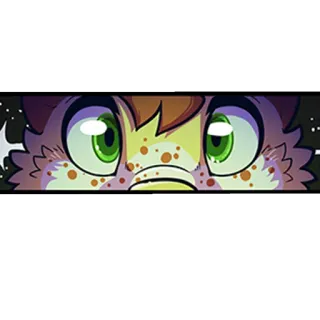 👀 cat, eyes, cartoon, sticker, animal, furry, art telegram sticker
