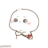 🥺 sad, crying, cartoon, cute telegram sticker