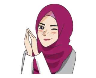 Hijaber Millennials 2 @waesticker telegram stickers