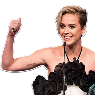 👍 Katy Perry chanteuse, célébrité, pop star, femme, portrait, Katy Perry whatsapp sticker
