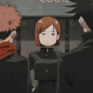 ⛓ Nobara Kugisaki Jujutsu Kaisen โนบาระ คุงิซากิ, มหาเวทย์ผนึกมาร, อนิเมะ, มังงะ, ตัวละคร telegram sticker