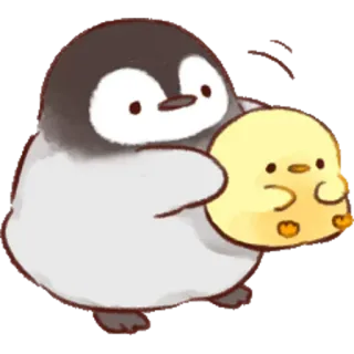 🤩 pingüino, pájaro, pollito, lindo, animal whatsapp sticker