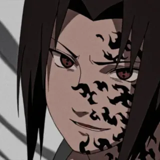 🎧 Sasuke Uchiha Naruto anime, manga, sasuke, uchiha, cursed mark telegram sticker