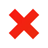 ❌