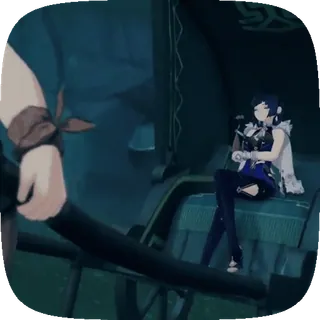 😏 Yelan Genshin Impact Yelan, Genshin Impact, gra, gra wideo, postać telegram sticker