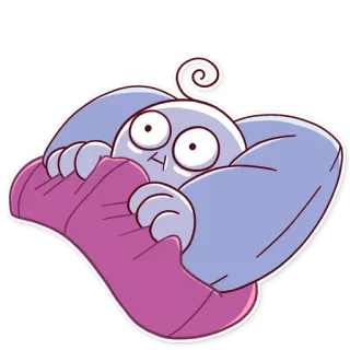 😨 Dibujo animado, Personaje, Divertido, Lindo, Monstruo whatsapp sticker
