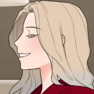 🖇 Anime, Mujer, Personaje, Rubia, Dibujos animados whatsapp sticker